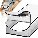 Attic Door Insulation Cover, 25in x 54in x 11in, Attic Tent Insulation Cover with Zipper, Extra Thick Aluminum Foil for Summer Heat, Winter Cold, Moisture