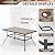 MIXPATIO Outdoor Patio Dining Set 7 Pcs, Patio Furniture Dining Table Chair Set, 4 Rattan Swivel Chairs and 2 Fixed Chairs & 1 Dining Table with Umbrella Hole, for Lawn, Garden, Yards, Poolside