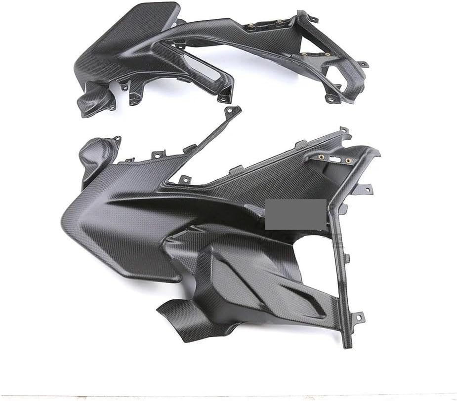 Motorcycle Side Wind Wing for Street for Fighter V2 2022 2023 Motorcycle Real Carbon Fiber Inner Side Panels Fairing Cover Protection Accessories(Plain Weave Glossy)