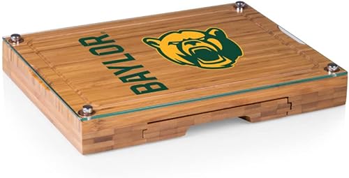 Miniatura 49 de PICNIC TIME NCAA Juego de tabla de queso y cuchillos con parte superior de vidrio de concierto, juego de tabla de charcutería, tabla de cortar