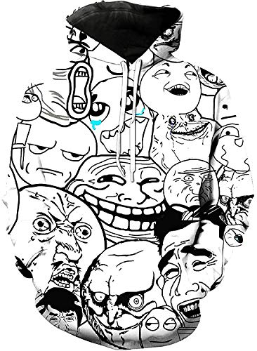 SWAG Hoodies Harajuku Printed 3D Graphic Tees Men Long Sleeve Sweatshirt