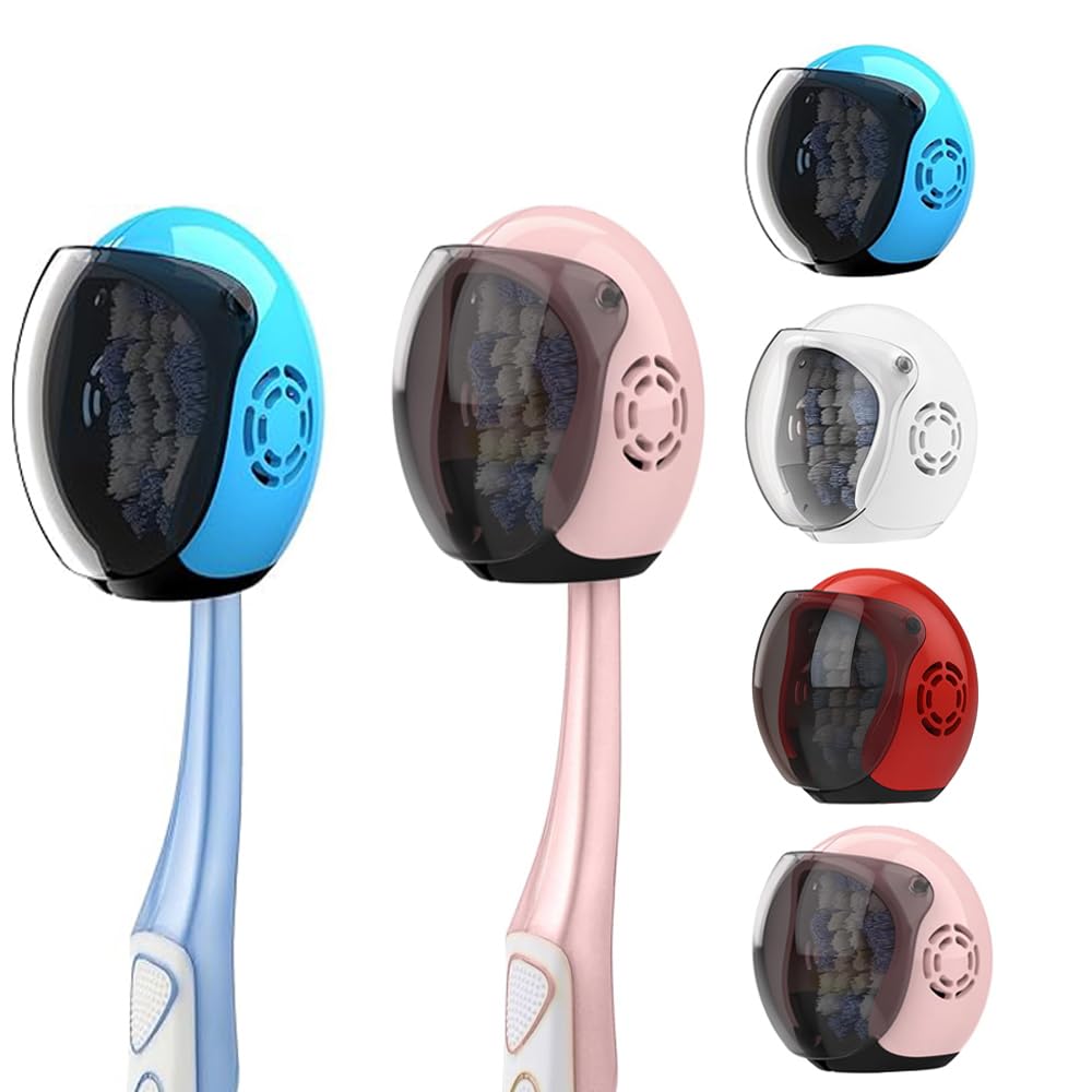 SELLFUN Helmet Toothbrush Covers Caps, Toothbrush Head Protector for Household Travel, Fits Most Manual and Electric Toothbrushes for Kids Gift, Birthday Gift (Any 2 Pieces)-picture-23