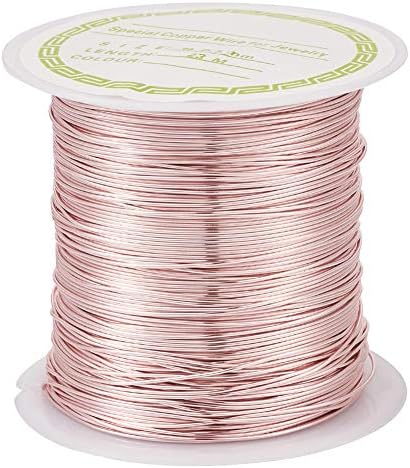 Beadthoven 24Gauge/0.5mm Tarnish Resistant Copper Wire 75 Ft/23M Bendable Metal Wires Silver for Jewelry Wrapping Beading Sculpture Crafts