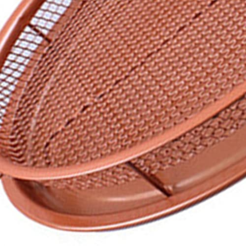 WFHTU-Mesh-Baking-Tray-Non-Stick-Round-Baking-Pan-Chips-Crisping-Basket-Microwave-Oven-Copper-Baking-Tray-BBQ-Tray-Baking-Tool