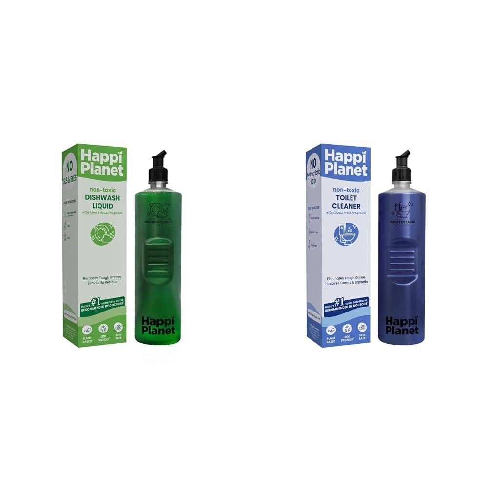 Happi Planet | Organic Dishwash Liquid Gel Refill Pack | 1L | Herbal, Natural, Plant Based, Biodegradable, Non Toxic, Eco-Friendly | Removes Tough Grease, Leaves No Residue, Baby & Pet Safe-image-10