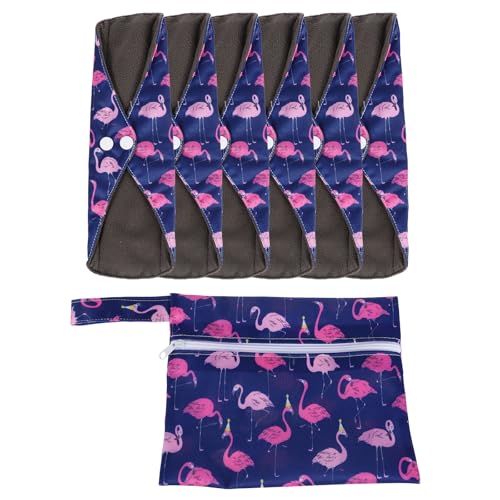 Housoutil Toallas Menstruales Lavables Reutilizables Botones de Presión para Mujer Protección Antifugas y Fácil Ajuste