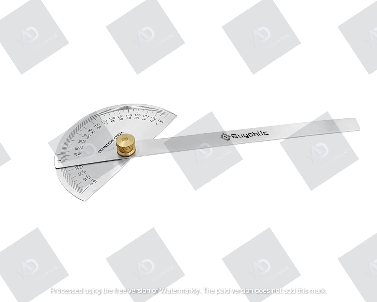 Stainless Steel Protractor 0-180 Degrees Machine Tools ((Degree Protractor))