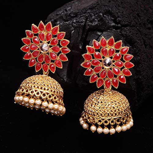 Stylish Pearl Jhumka Traditional Jhumki Earrings (12404er)