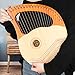 Mr.Power Lyre Harp, 21 Metal Strings Lyre Harp Present For Music Lovers, Beginners, Friend with Tuning Wrench, Replace String Set and Gig Bag (21 String, Natural Wood)