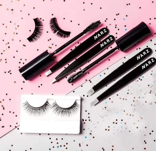 NARZ Professional Tweezers for Facial Hair Women & Men Stainless Steel Precision Tweezers for Ingrown Hair Tweezers (4 Pcs) - Image 5