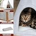 CanadianCat Company | Katzen Tipi Zelt für Haustiere Katzenzelt Cone Katzen Tipi, XL Katzenhöhle aus Filz inkl. Flauschkissen, hellgrau, 45 x 45 x 50 cm