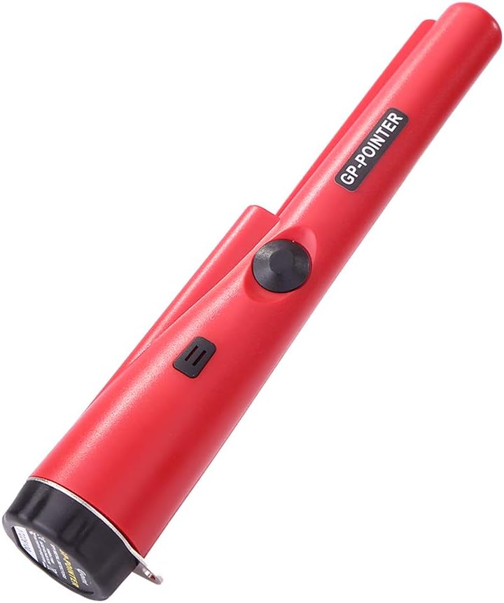 Metal Detector Wand for Adults, Decdeal Metal Detector Pinpointer with GP360 Depth Indicator, Underground Tool Accessories Hand Held Metal Detector Gold Finder Probe(Red)