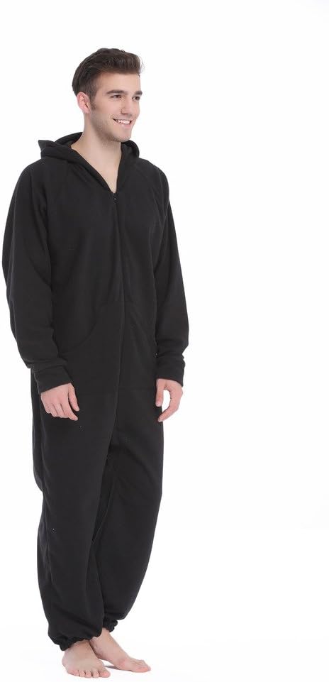 XMASCOMING Women's & Men's Hooded Fleece Onesies One-Piece Pajamas - Image 3