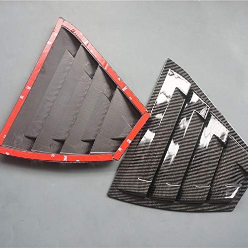 Miniatura 3 de 2 rejillas deportivas para ventana de un cuarto para Nissan Sentra 2020 2021 2022 2023 2024 2025 (impresión de fibra de carbono) Impresión de fibra