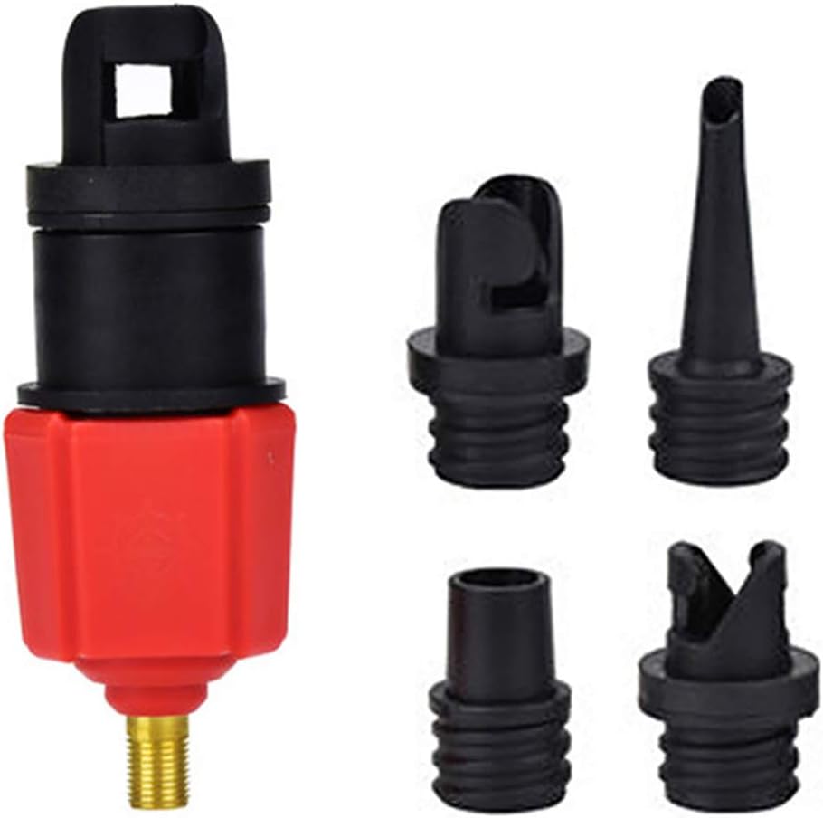 Mworld2 Inflatable SUP Pump Adaptor Air Pump Converter, Air Pump Converter, 4 Standards Conventional Air Valves Attachment for Inflatable Boat, Surf Paddle Board, Inflatable Bed