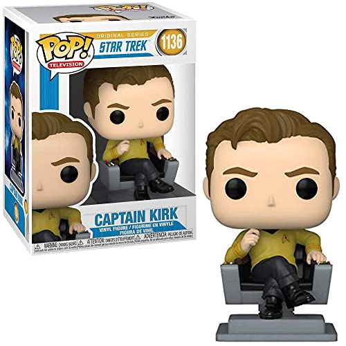 Funko Tv: Pop! Star Trek Collectors Set 1- Captain Kirk In Chair, Khan, Uhura, Multicolor, 3.75 Inches #TOP4