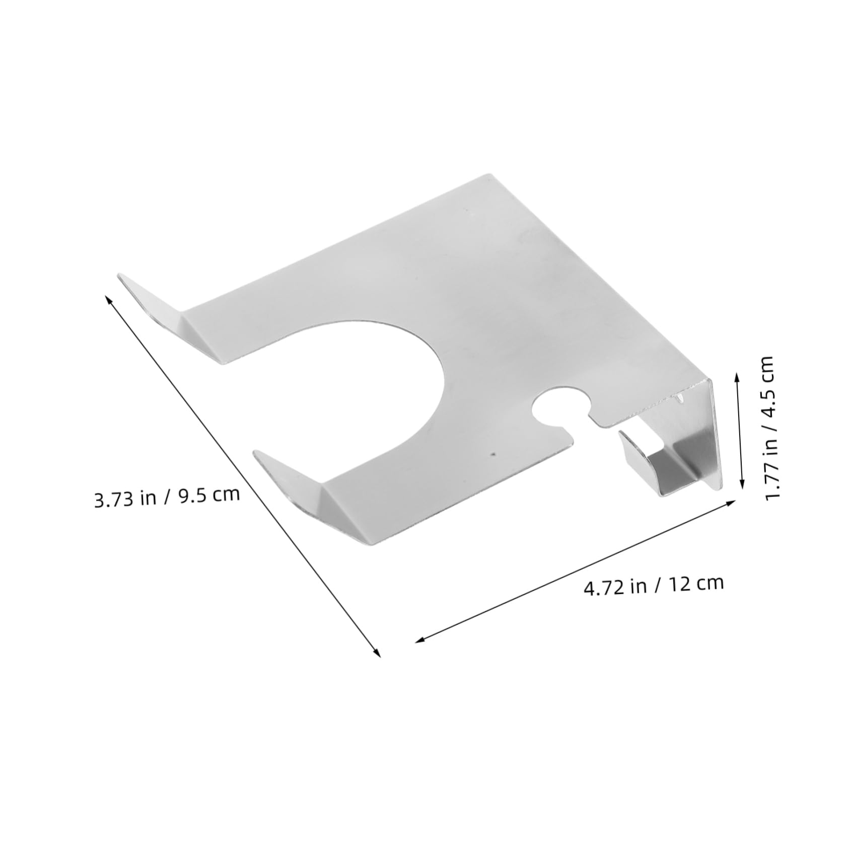 SOLUSTRE Bathroom Wall Hair Dryer Organizer Stainless Steel Space-Saving Hair Tool Holder Rack No-Drill Installation