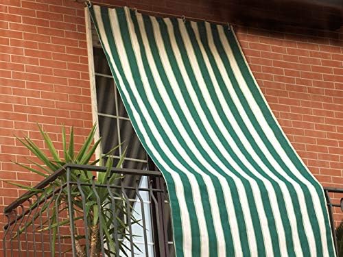 Tenda Da Sole Gialla 290x290cm Con Anelli E Frange, Resistente A