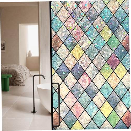 Vinilo adhesivo estático para ventana vitral 118x20" PVC miniatura 5