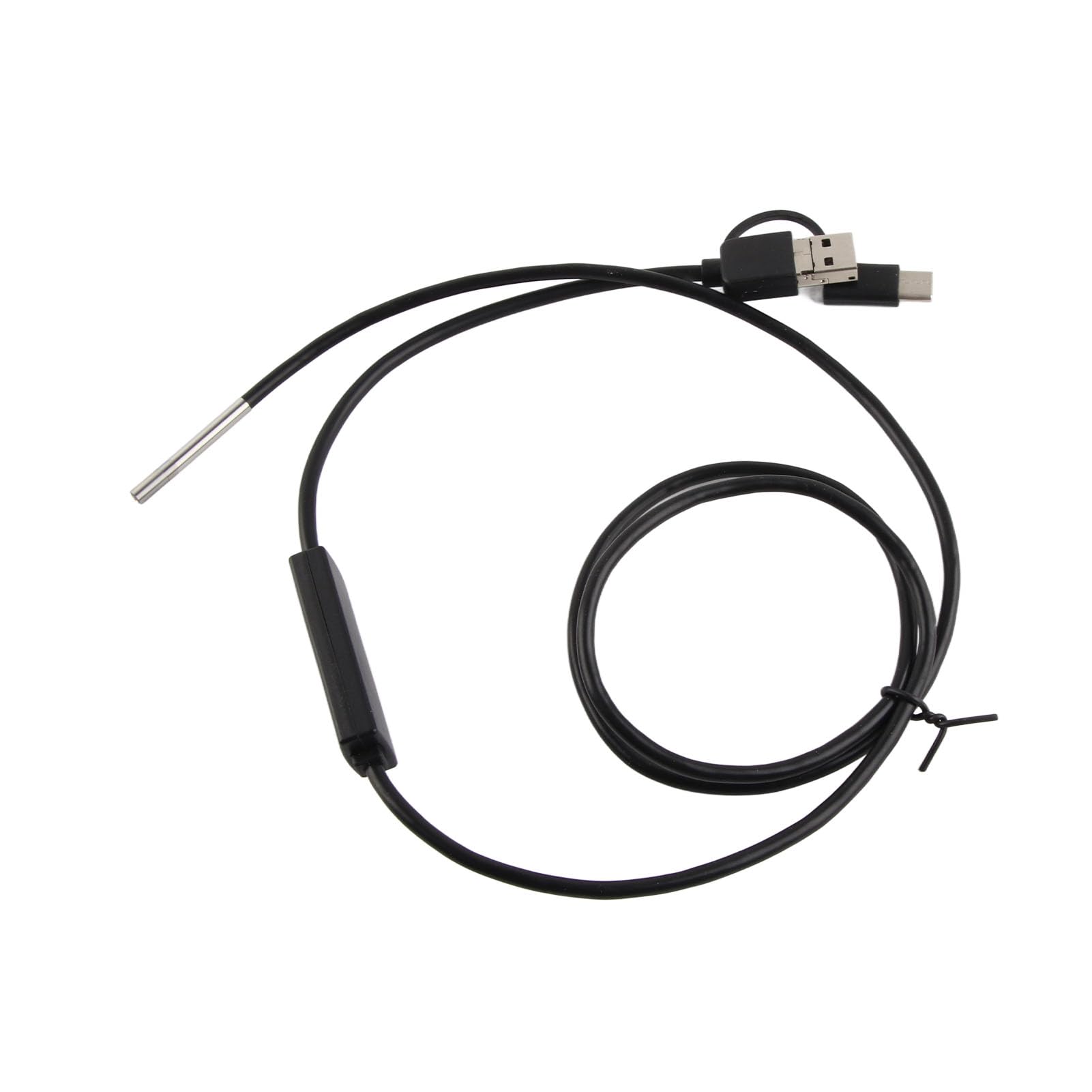 3.9mm Lens High Definition Endoscope Industrial Waterproof Endoscope 3 in 1 Support for Android, Type C Interface (1 Meter Soft Wire)