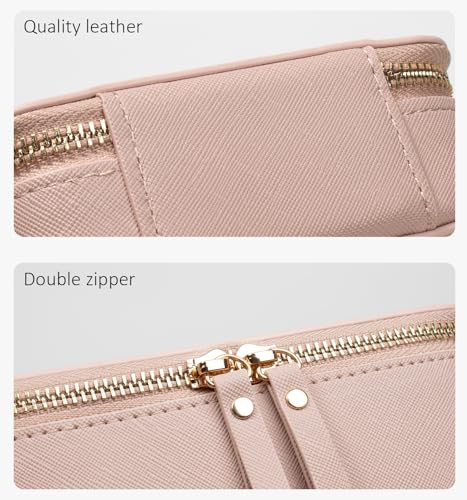 Image of Small Clear Makeup Bag for Purse,Cute Travel Cosmetic Case Bag(Mini Nude)