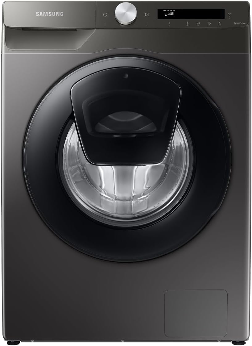 Front Load Washer with AI Control, 9Kg, Inox, Hygiene Steam, WW90T554DAN/GU, 10 Year Warranty on Digital Inverter Motor
