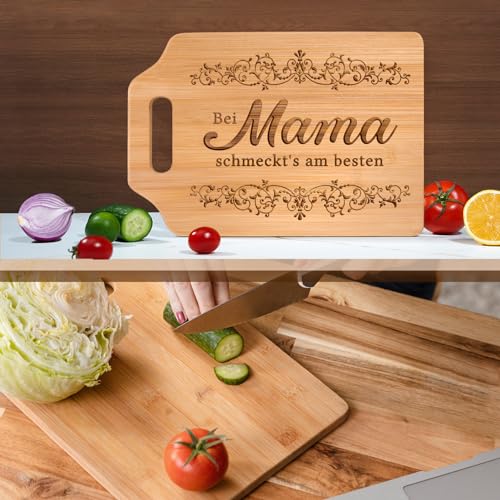 Geschenke für Mama - Graviertes Bambus Schneidebrett, Mama Geschenk, Geburtstagsgeschenk, Geschenk Mama Geburtstag, Weihnachtsgeschenke für Mama, Mutter 3