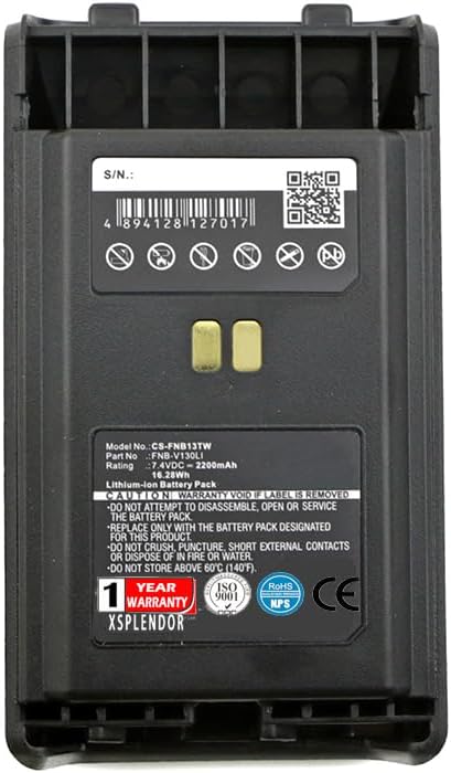 XPS Replacement Battery for Vertex YAESU VX-351 VX-354 VX-359