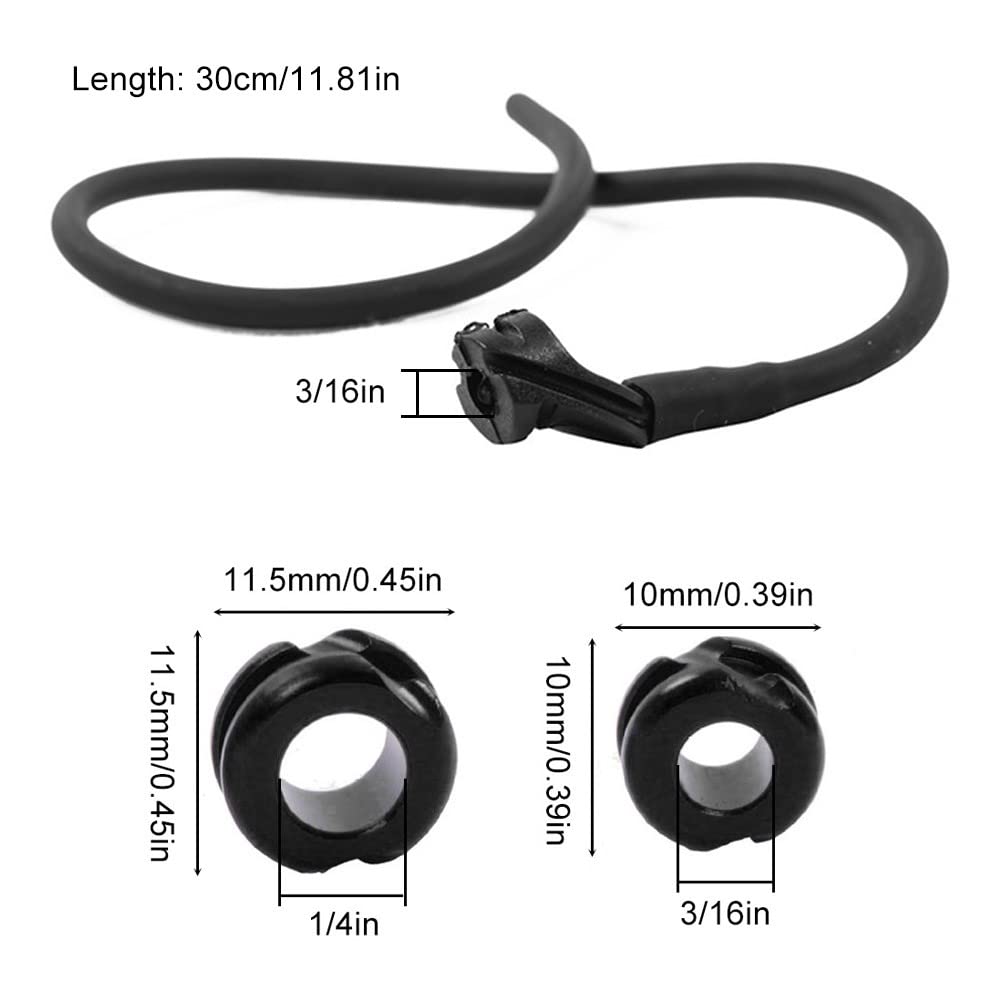 DONGKER 3Pcs Peep Sight 1/4 3/16 Tiro con L'Arco Tubo in Silicone per Arco Compound