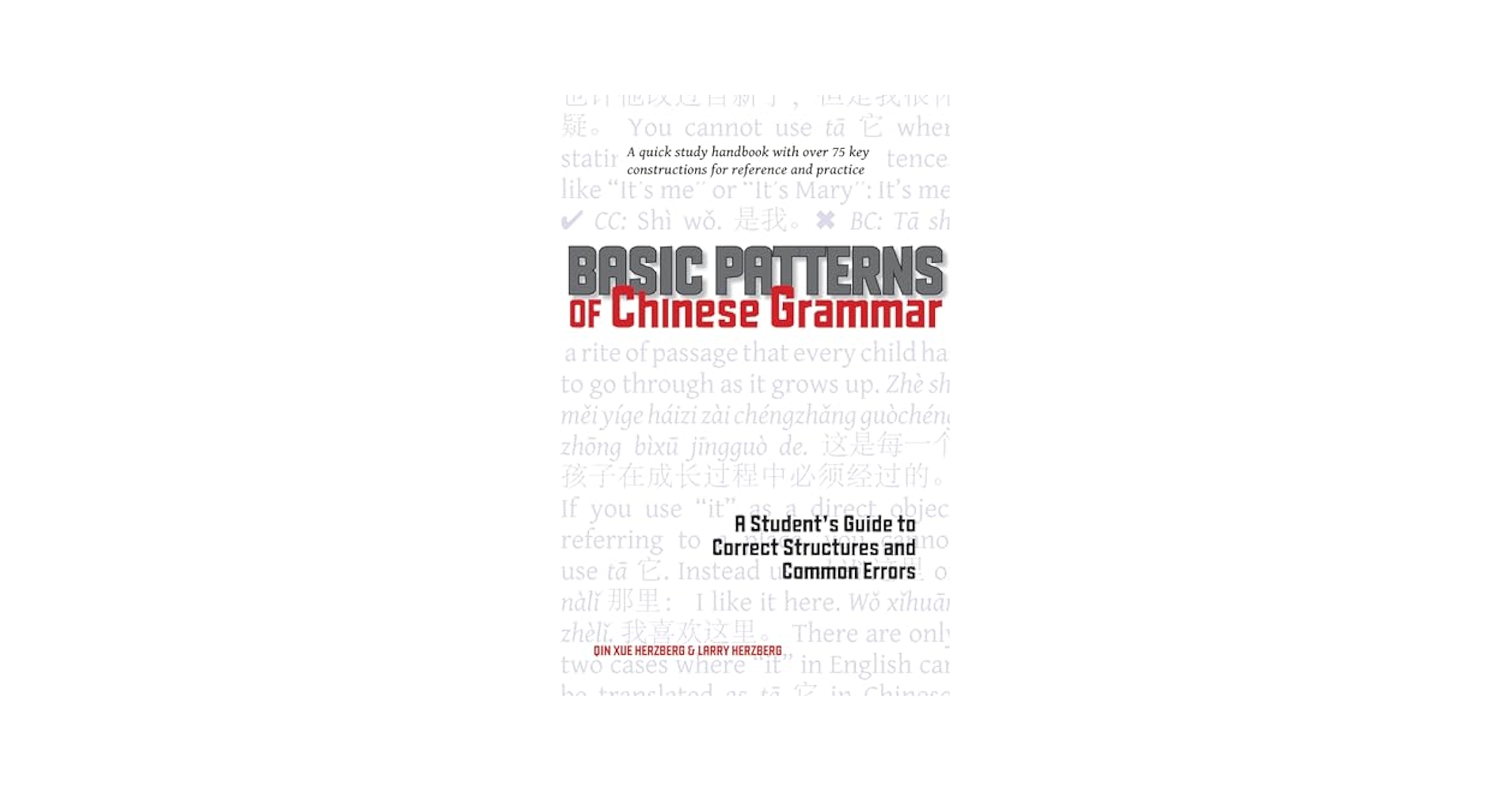 Basic Patterns of Chinese Grammar: A Student's Guide to