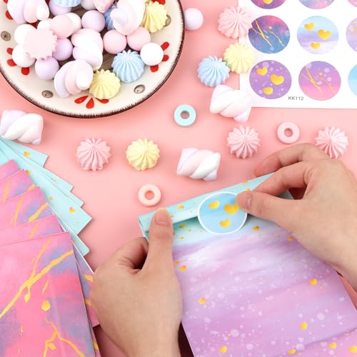 12 Stück Geschenktüten Kindergeburtstag,Geburtstagstüten Kinder mit 18 Aufkleber,Geschenktüte Geburtstag,Bunt Mitgebsel Tüten,Kleine Papiertüten für Feste Geburtstage Hochzeiten