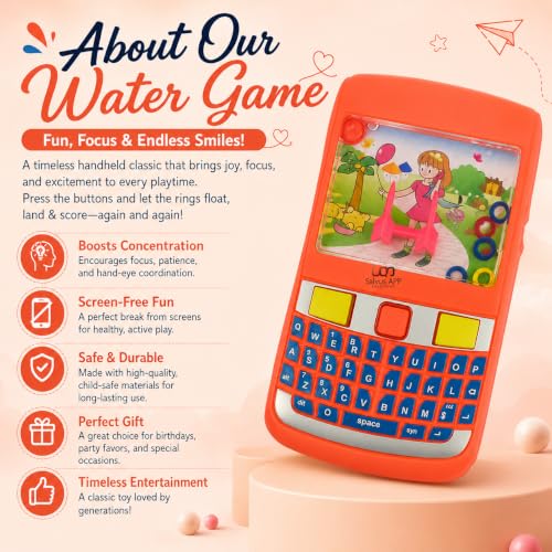 Image of Salvus APP SOLUTIONS Splash Fun: Kids Mobile Water Adventure Game, a Mobile Game Where Kids Explore Aquatic Worlds, Solve Puzzles, and Learn About Water Conservation (Orange 4x7 Inch)