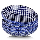 Perfekte Größe und vielseitig: 21,6 x 21,6 x 5,1 cm, 992 ml Pastaschüsseln, perfekt zum Servieren von Familie und individuellen Gebrauch. Dieses breite und tiefe vielseitige Set funktioniert als Pastaschale, Salatschüssel, Suppenschale, Müslischale, Obstschale oder Hauptgerichtsschale für den täglichen Gebrauch.