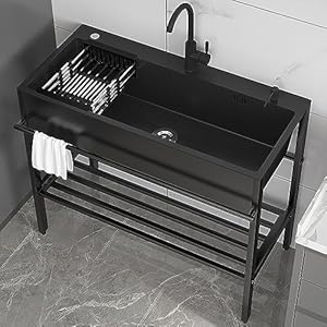 Yilang 1 Edelstahl Ausgussbecken Freistehend