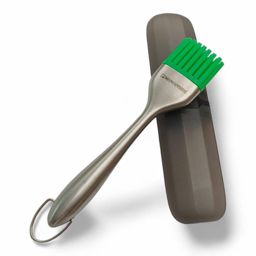 Precision Silicone Trimming Brush for Dried Flowers Buds - Stainless Steel with Firm Bristles - Professional-Grade Botanical Trimmer - Ergonomic