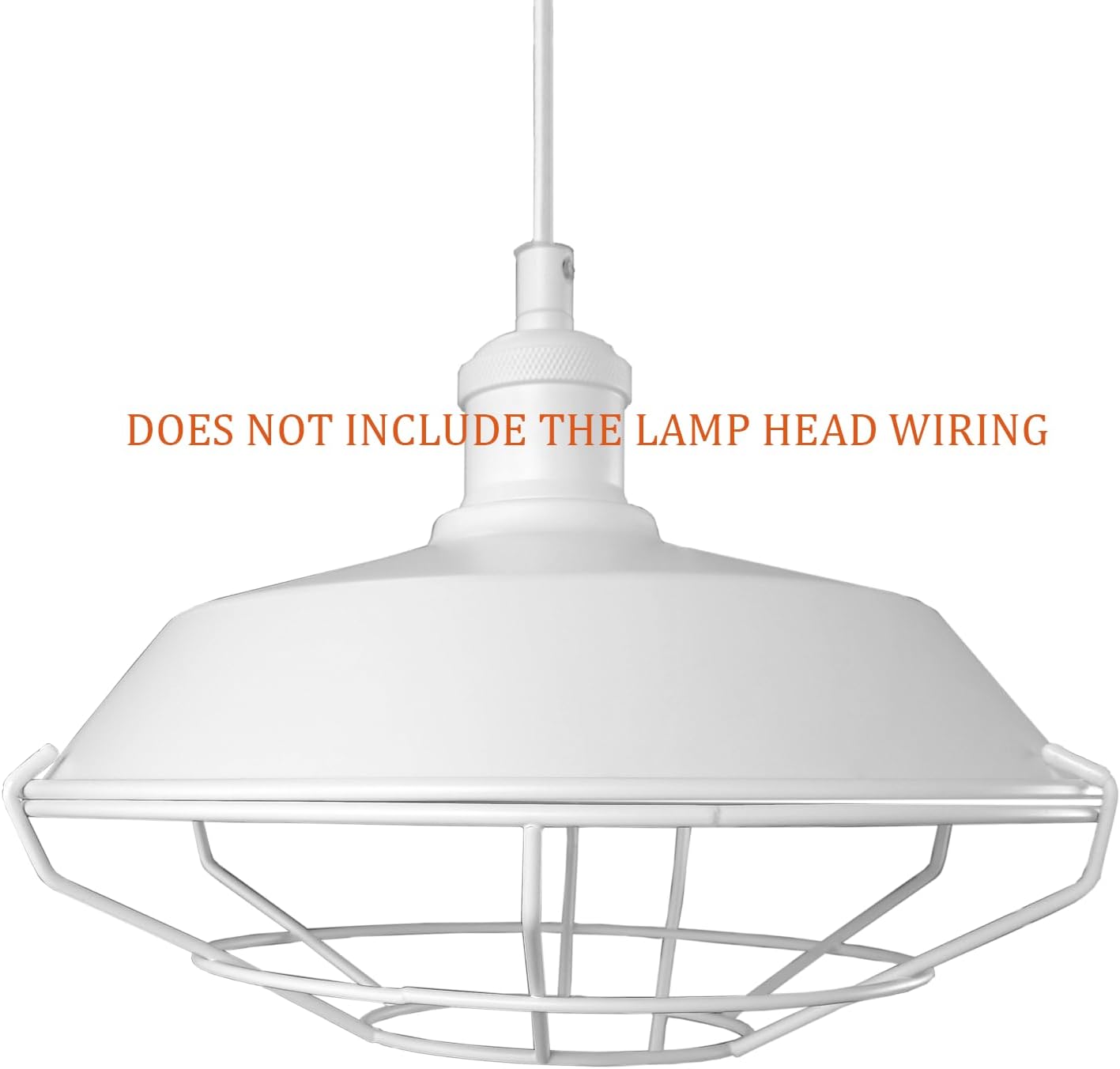 Simple Style White mini Wire Guard lampshade Compatible with E26 lamp Holder Suitable for bedrooms Study Rooms Tool Rooms and workspaces