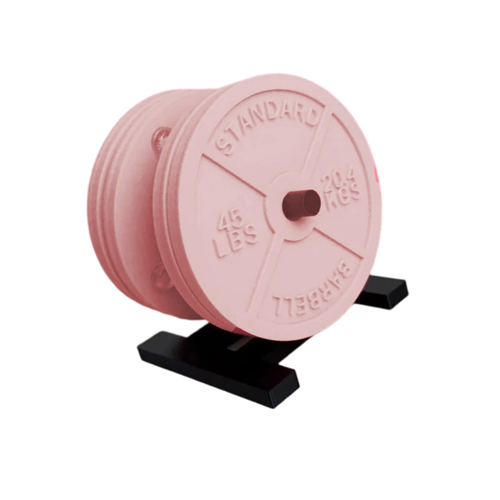 Barbell Bumper Plate Drink Coasters Nonslip Weight Plate Coasters with Holder for Secure Beverage Placement Weight with Rack