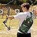 PSKOOK Archery Back Arrow Quiver | Adjustable Ambidextrous Dual-Sided Carry for Compound/Recurve Bows, Hunting & Target Practice