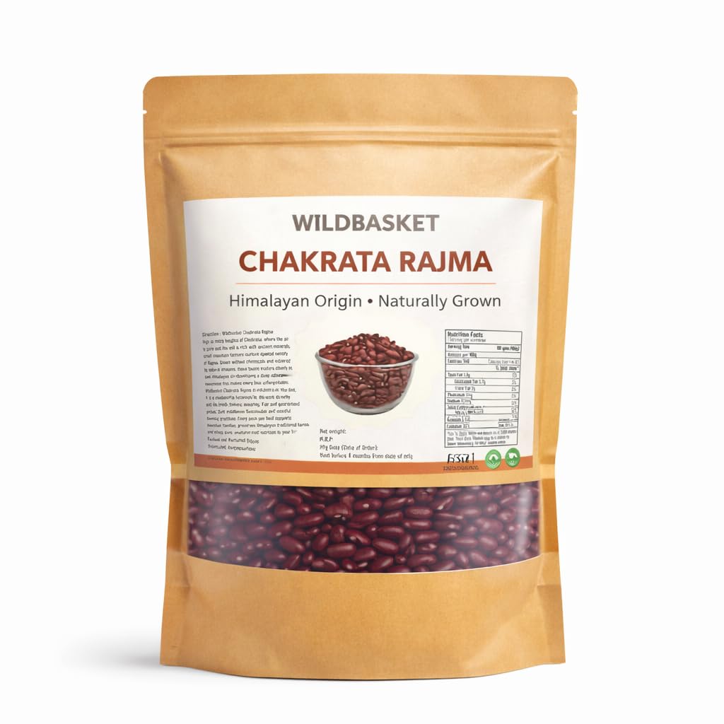 Wildbasket Chakrata Rajma, Himalayan Origin, Naturally Grown, Red Kidney Beans 980gm-picture-31
