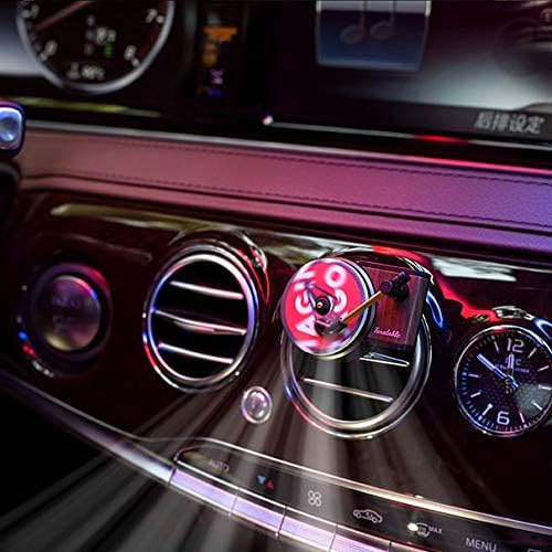Miniatura 4 de Ambientador de coche Retro Player, diseño de registro vintage, incluye 3 aromas de aromaterapia, se adapta a la ventilación de aire, elegante