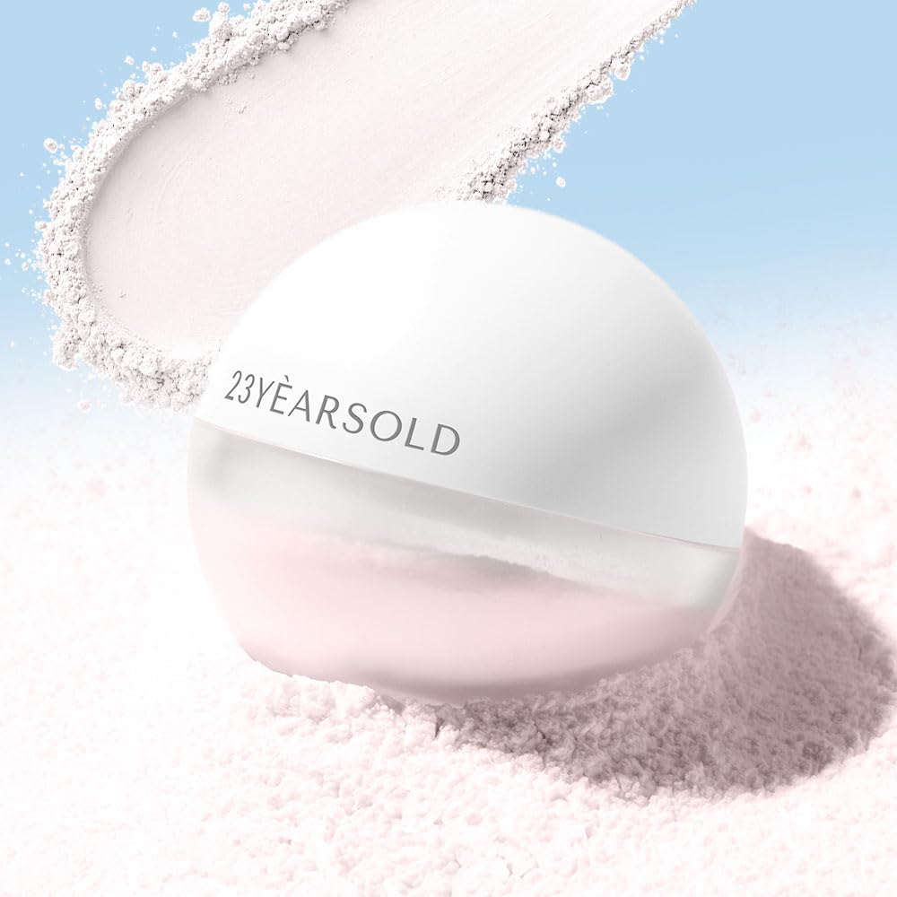 [23YEARSOLD] Derma Thin Zero Sebum Powder (Pink) – Sensitive-Skin Friendly Oil-Control Setting Powder, Lightweight Pore-Blurring Formula for a Smooth, Long-Lasting Matte Finish, 1.4 oz