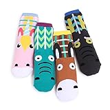Horse Funny Monster Crew Socks (4 Pairs) BI 14