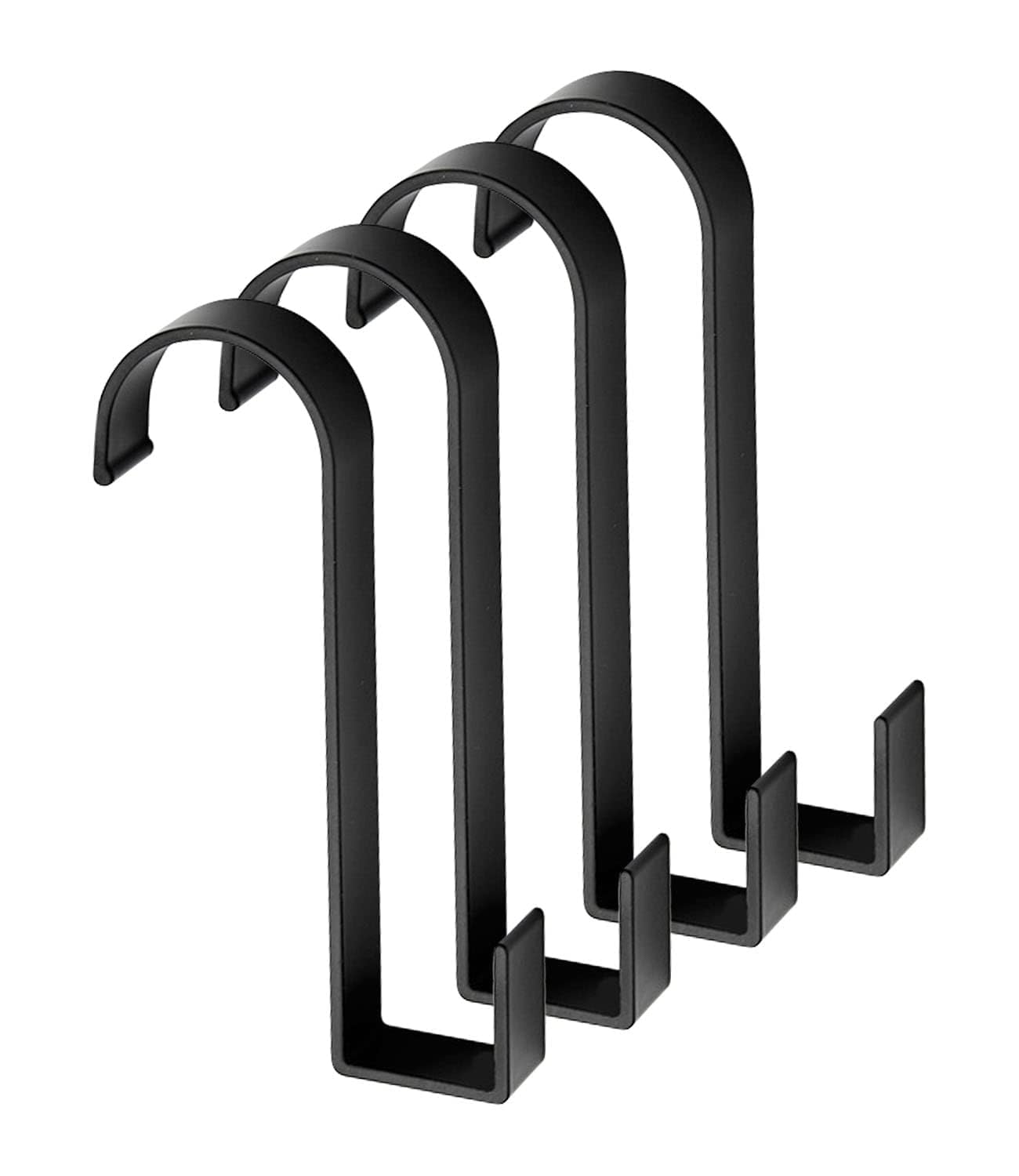 Faittoo Ganci per Termoarredo Bagno, 4 Pezzi Ganci per Asciugamani in Alluminio Spaziale, Ganci Portasciugamani Bagno/Gancio Adesivi per Asciugamani