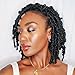 TOYOTRESS Butterfly Locs Crochet Hair - 8 inch 8 Pcs Pre-twisted Distressed Crochet Braids Pre-looped Synthetic Braiding Hair Extensions (8 Inch,1B)