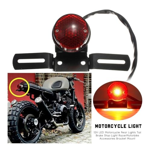 Clignotant moto 12V et feu stop arrière pour chopper ou bobber custom - 2