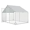 Large Metal Chicken Coop with Run, Walk-in Chicken Run Pen Poultry Cage, Water-Resistant & Anti-UV Cover, 9.8’L x 6.6’W x 6.4’H #2