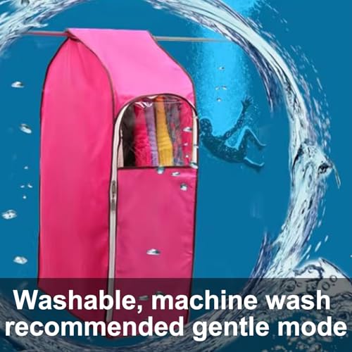 3 Hanging Garment Bags for Clothes Storage, Durable Oxford Cloth, Wardrobe Cover with Clear Window, Ideal for Home Organization and Garment Racks 7