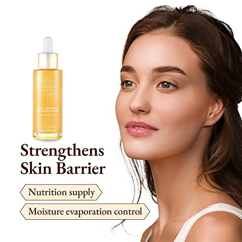 True Island Honey Bee Royal Propolis Serum | Facial Serum For Dry Skin & Sensitive Skin | Hydrating Serum For Face Skin Care | Korean Essence For Face Beauty Serum (Pack Of 1, 1.35 Fl. Oz) #TOP4