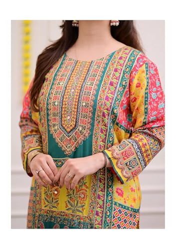 Image of Viscose Muslin womens kurta set with dupatta /womens kurta set with dupatta