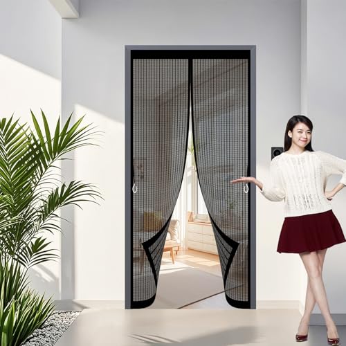 Moustiquaire magnétique fermeture automatique pour porte balcon - 2